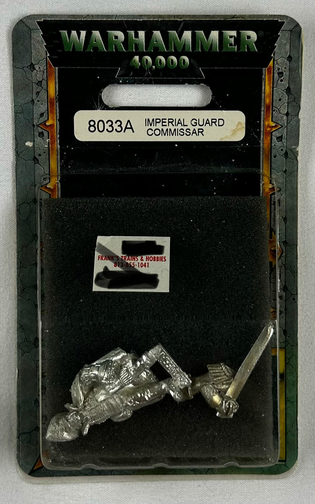 Imperial Guard Commisar with Power Fist and Power Sword (Rare Metal OOP)