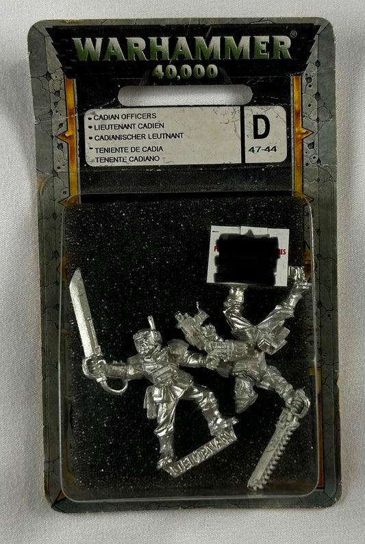 Imperial Guard Cadian Officers (Rare OOP Metal) (Copy)