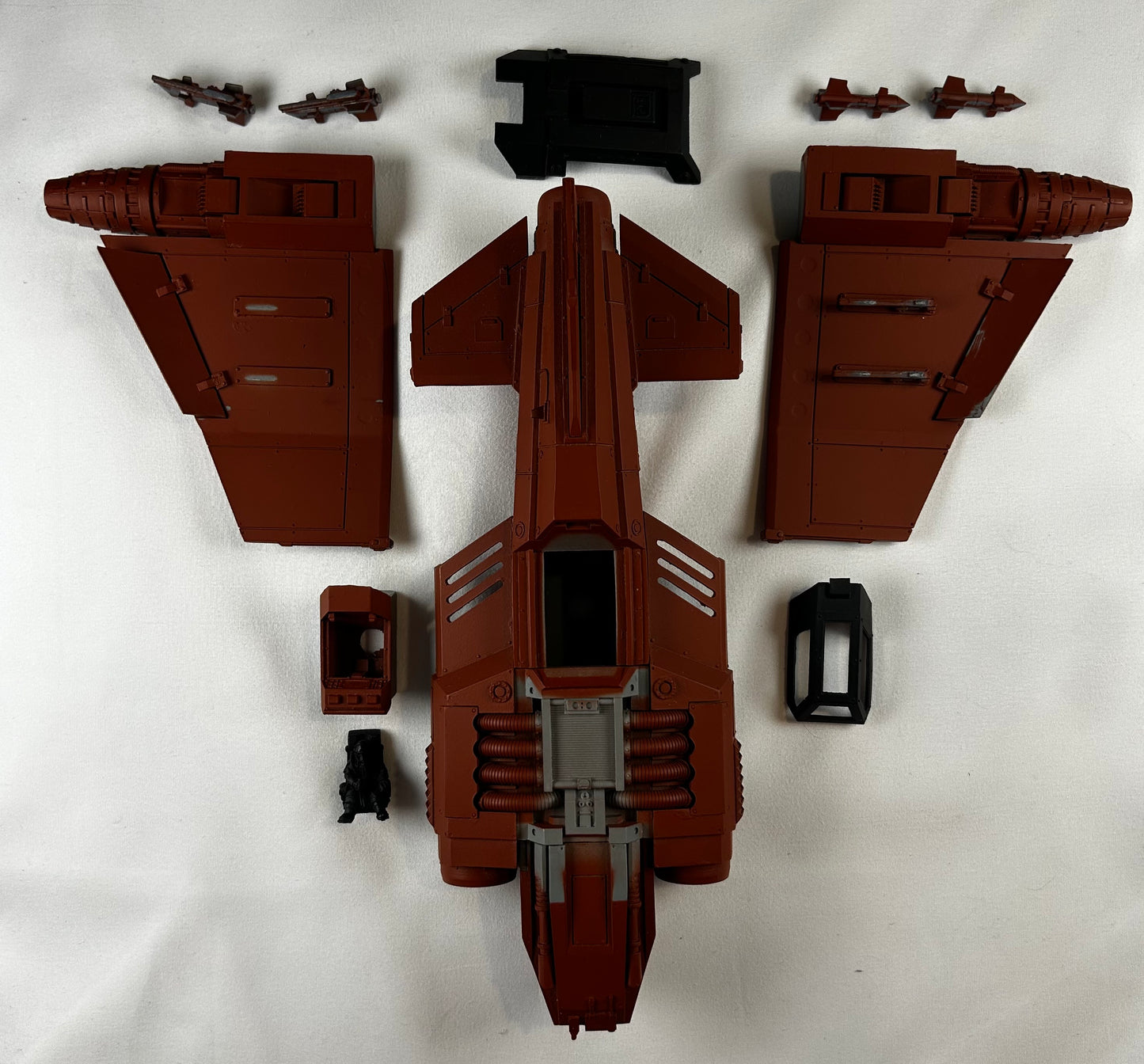 Forge World Resin Imperial Navy Thunderbolt Fighter (Partially Built/Painted)