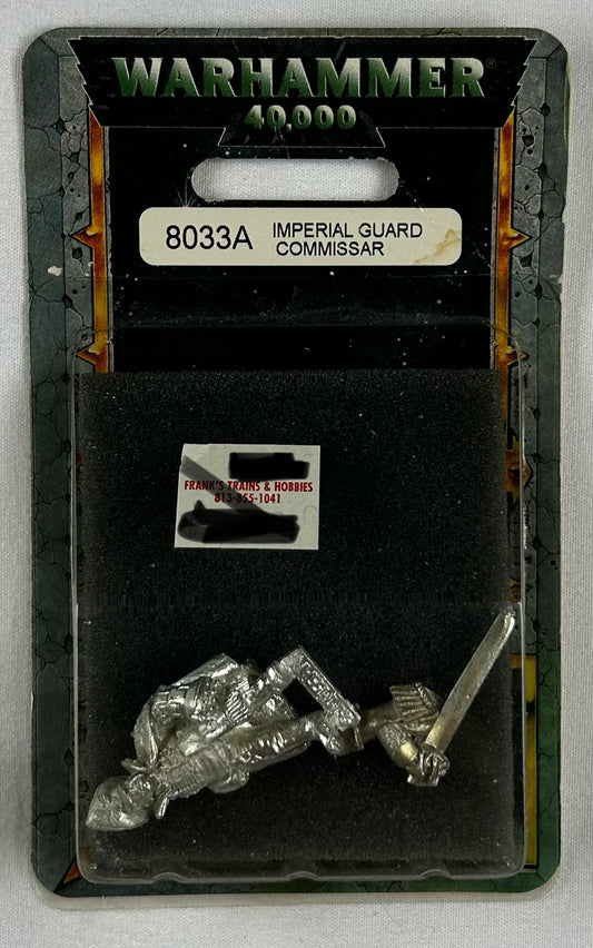 Imperial Guard Commisar with Power Fist and Power Sword (Rare Metal OOP)