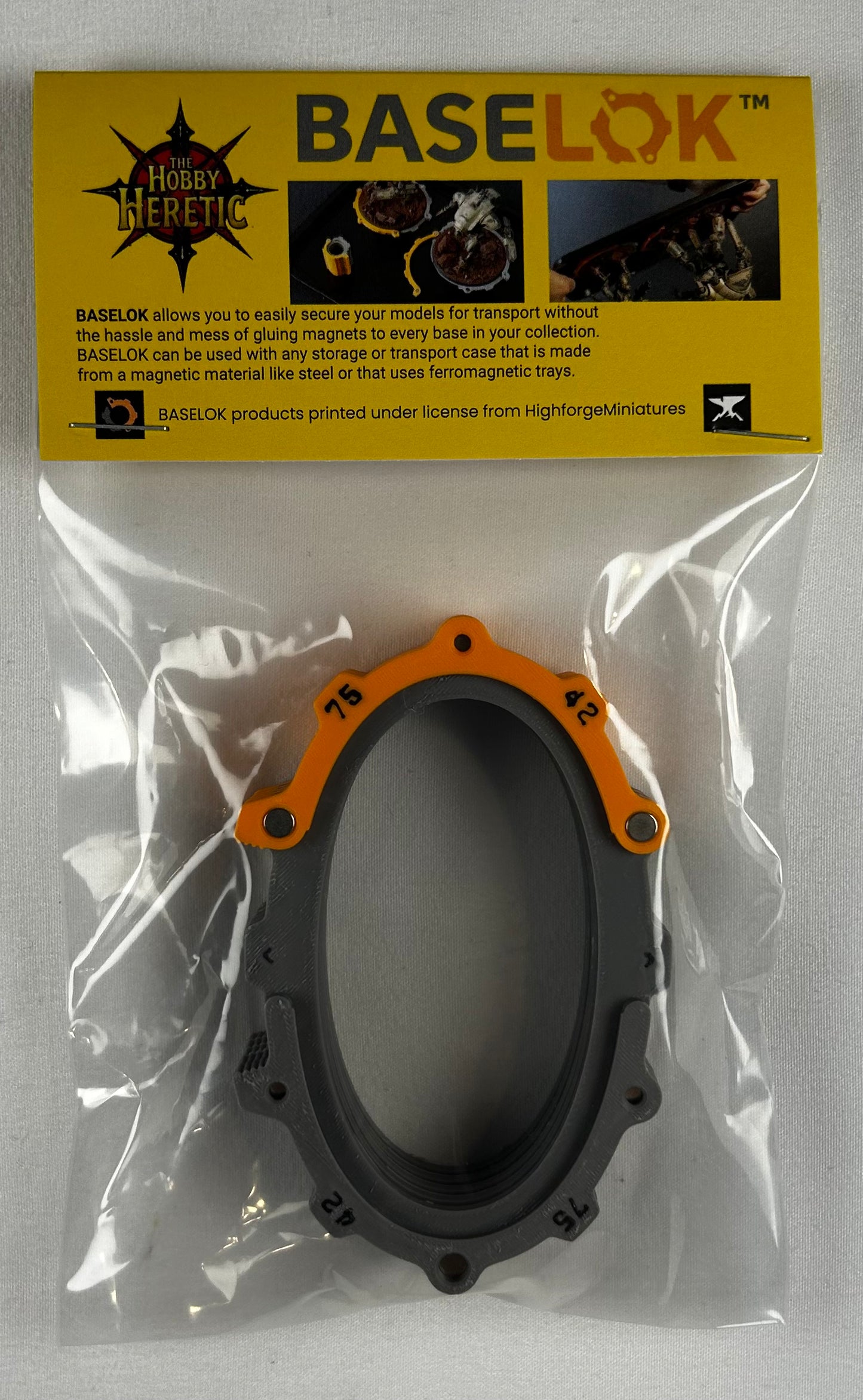 BaseLok Oval 75mm x 42mm (5 Pack)