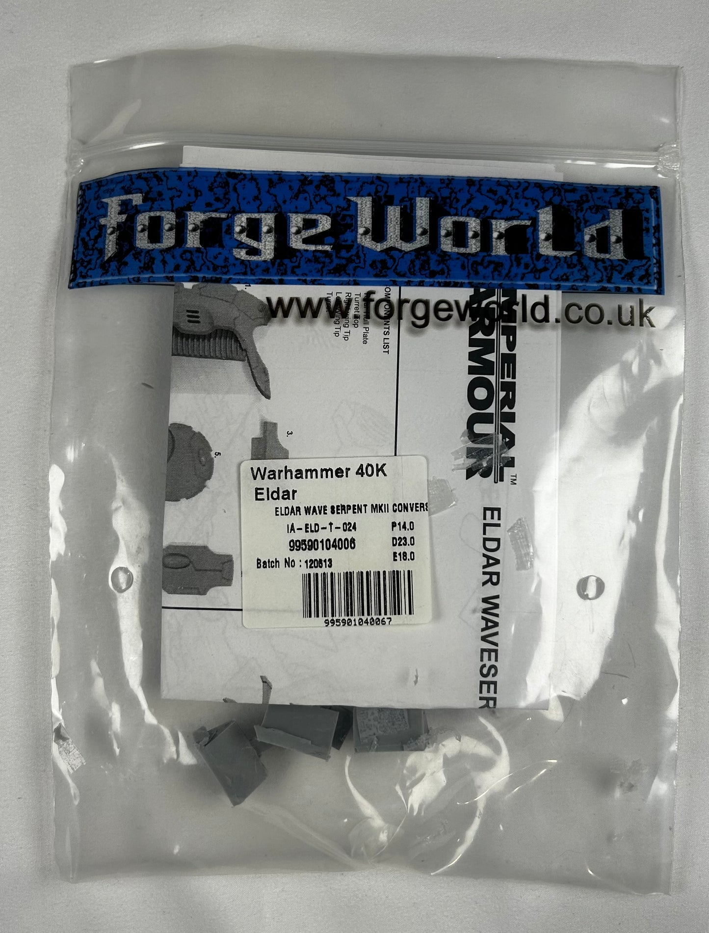 Aeldari Forge World Wave Serpent MkII Conversion Kit (Resin, OOP, Rare)