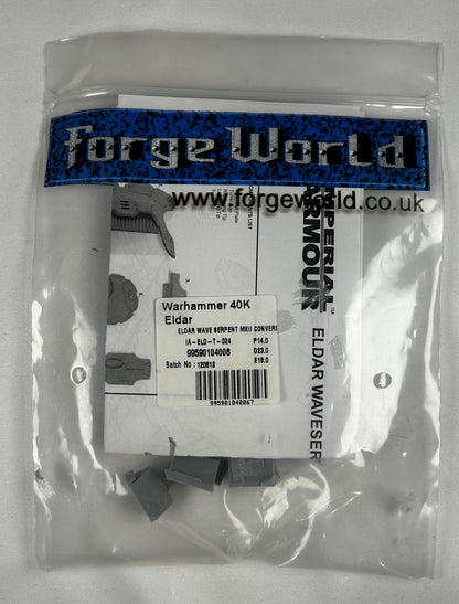 Aeldari Forge World Wave Serpent MkII Conversion Kit (Resin, OOP, Rare)