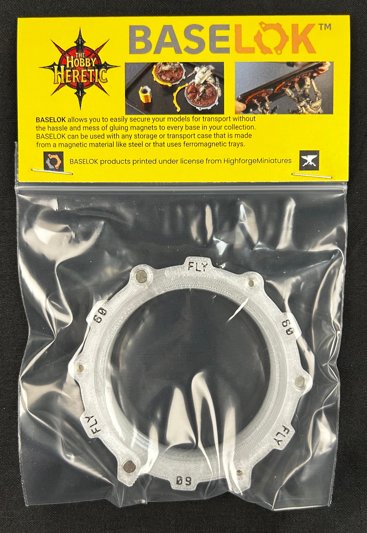 BaseLok Round Fly 60mm (3 pack)