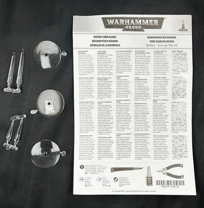 Necron Tomb Blades (No box or waterslide transfers)