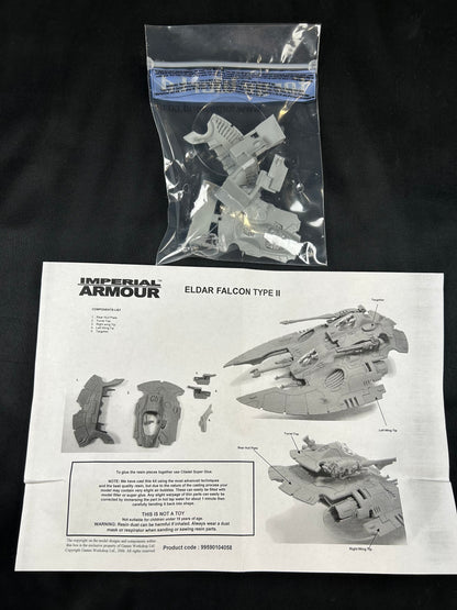 Aeldari Forge World Falcon Type II Vehicle + Conversion Kit (Resin, OOP, Rare)