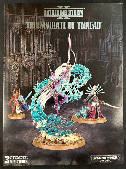 Ynnari Triumvirate of Ynnead -The Yncarne, Yvraine and The Visarch - A Gathering Storm II  (Rare, OOP)