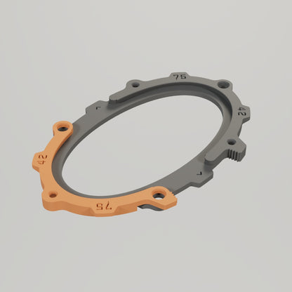 BaseLok Basic - Oval 75mm x 42mm (5 clamps with pre-inserted magnets)